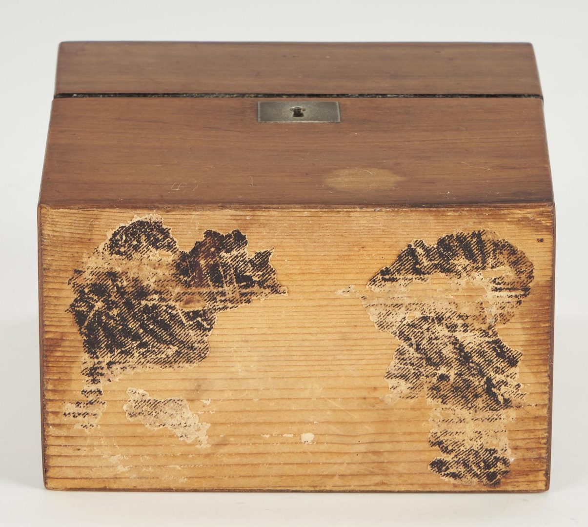 Lot 300: 3 English Wood Boxes, incl. Tea Caddies