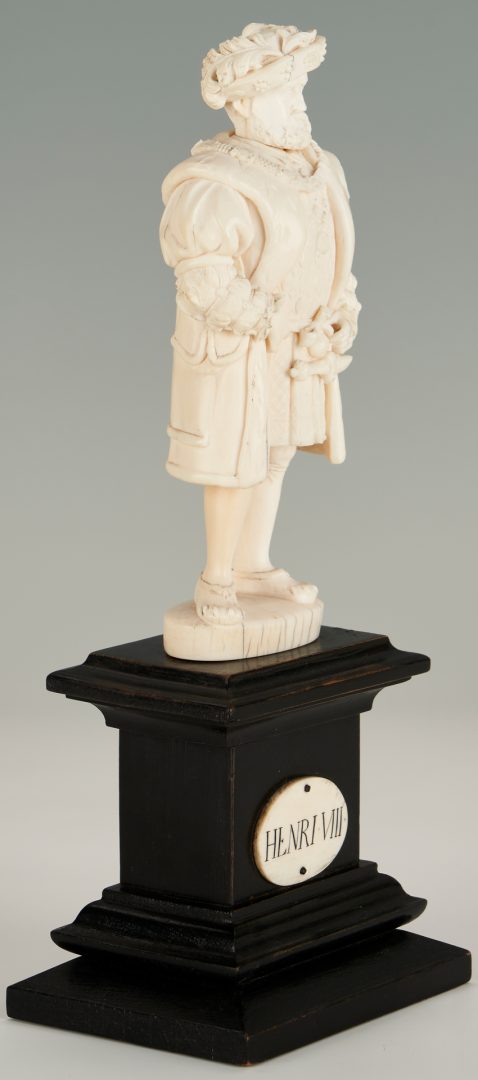 Lot 447: 19th C. Carved Figure of Henry VIII