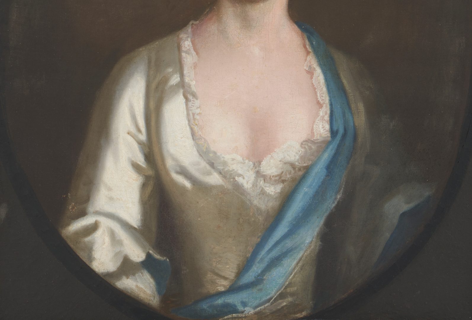 Lot 454: 18th Cent. Portrait of a Noblewoman, poss. Maltese