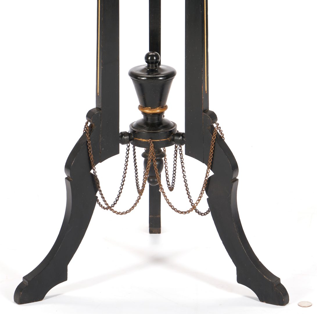 Lot 536: American Aesthetic Movement Fern Stand, Eagle Finials