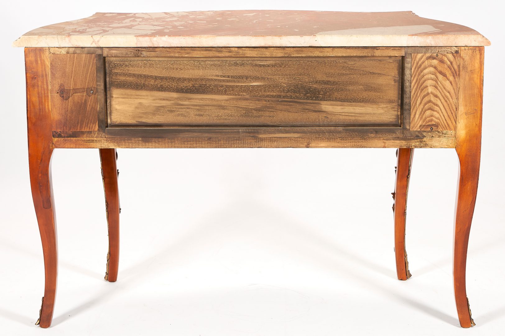 Lot 542: Louis XV Style Marble Top Commode w/ Secret Side Compartments