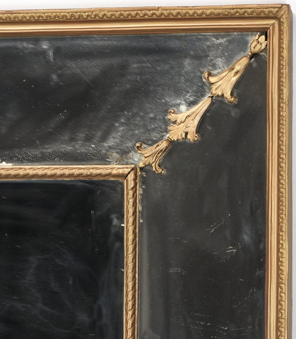 Lot 543: Italian Gilt Carved Double Frame Console Mirror