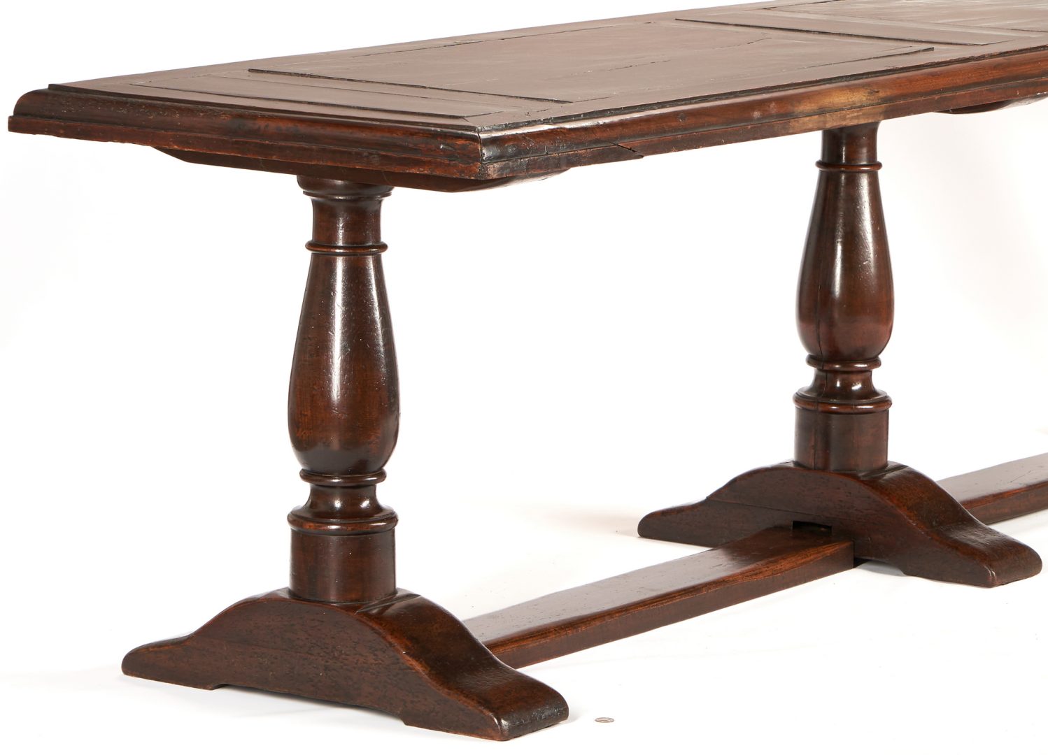 Lot 544: Italian or Continental Baroque Style Refectory Table, Late 19th Century