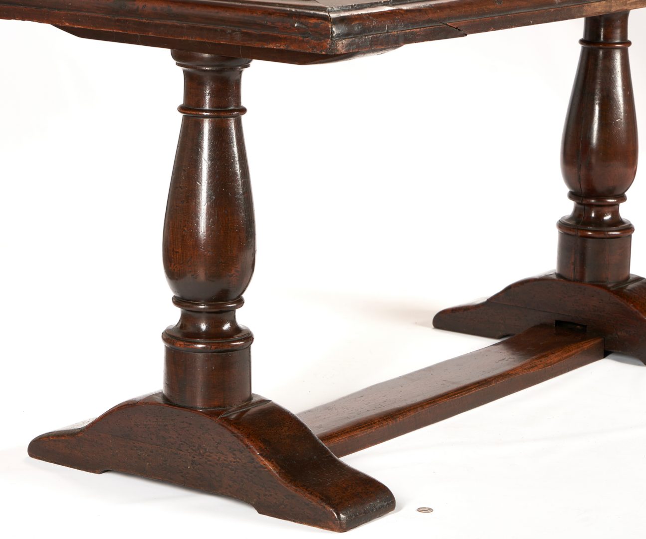 Lot 544: Italian or Continental Baroque Style Refectory Table, Late 19th Century