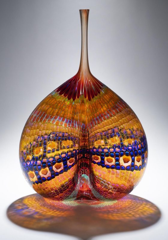Lot 560: Stephen Rolfe Powell Large Glass Sculpture