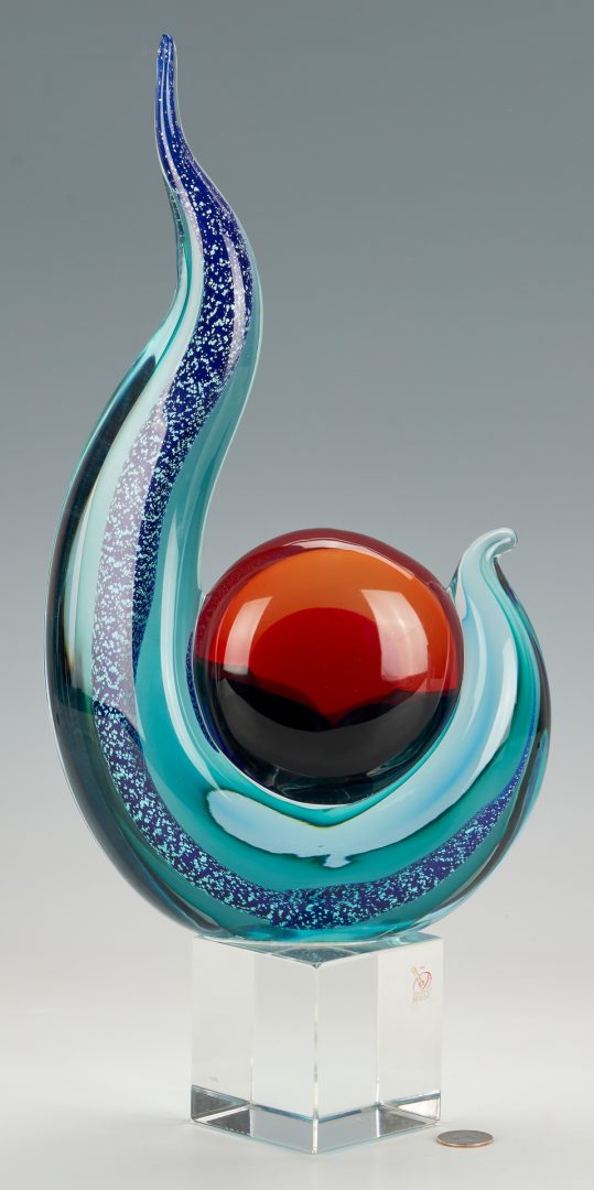 Lot 563: Mariano Moro Murano Art Glass Sculpture