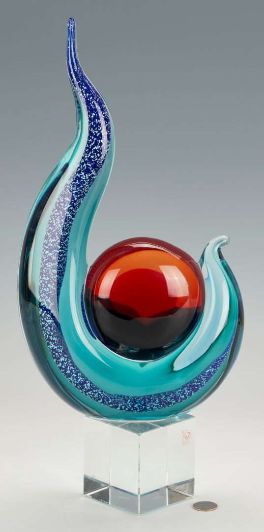 Lot 563: Mariano Moro Murano Art Glass Sculpture