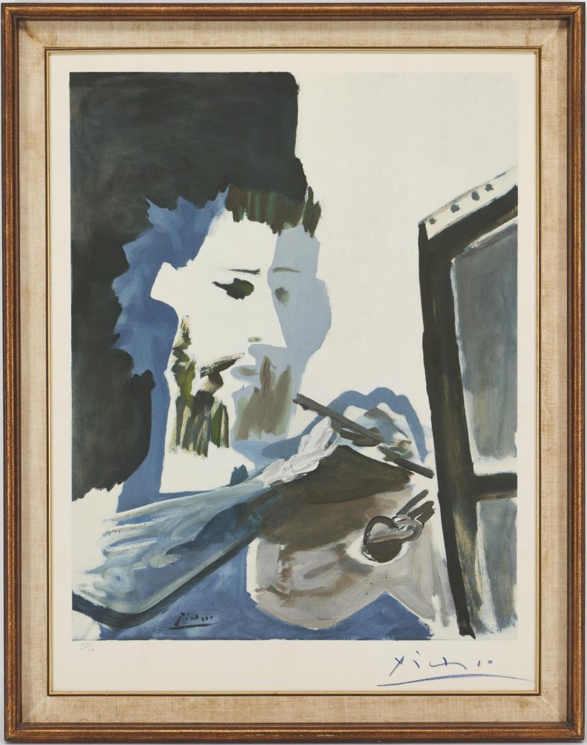 Lot 577: After Pablo Picasso, Le Peintre, 1963 Signed Collotype