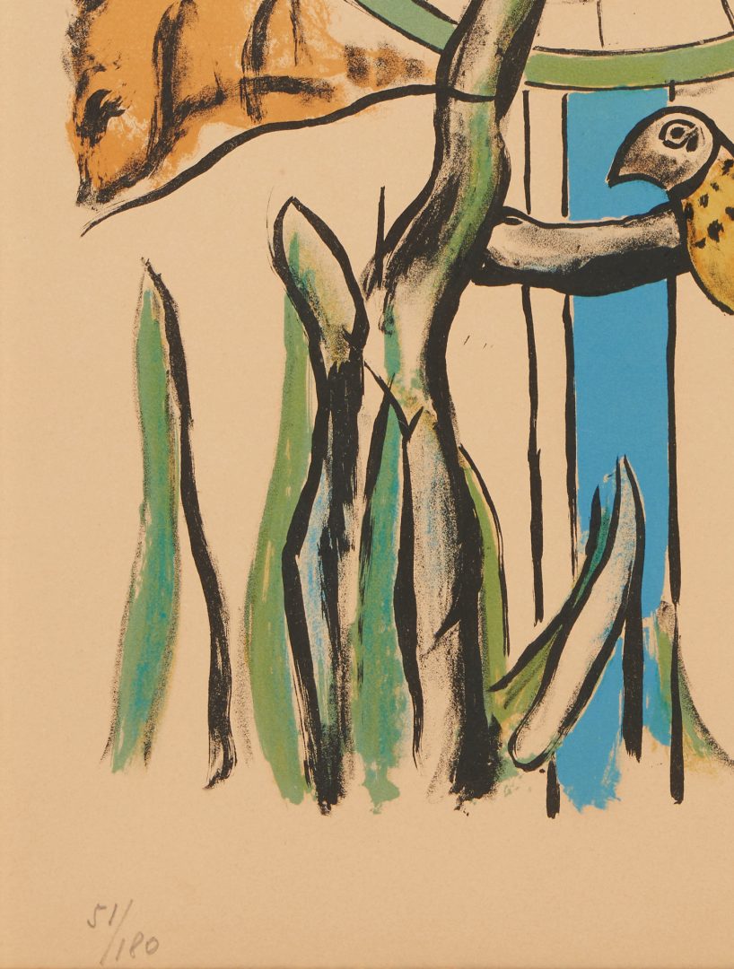 Lot 585: Fernand Leger Lithograph, Les Deux Oiseaux