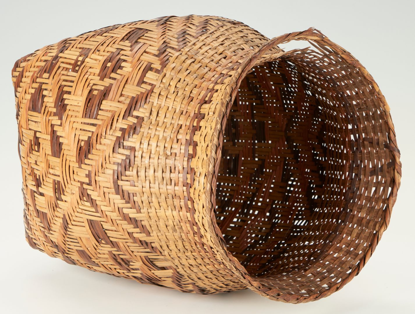 Lot 625: 3 Native American Cherokee Rivercane Baskets