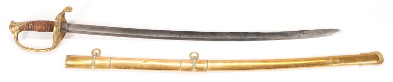 Lot 650: CS Thomas Griswold Foot Officer's Sword w/ Scabbard