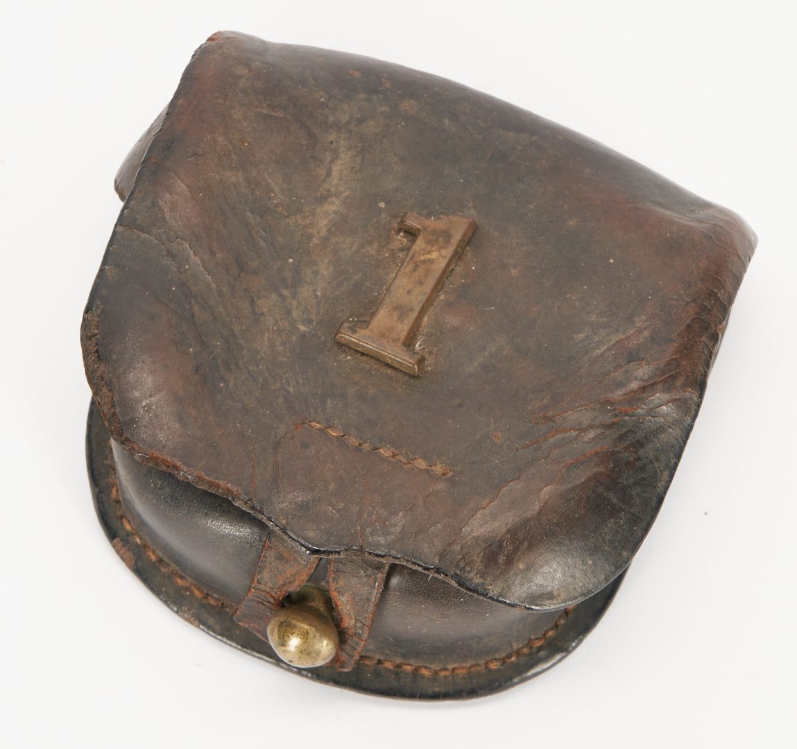 Lot 658: Mexican-American War Cavalry Sash and Civil War Cap Box, 2 items