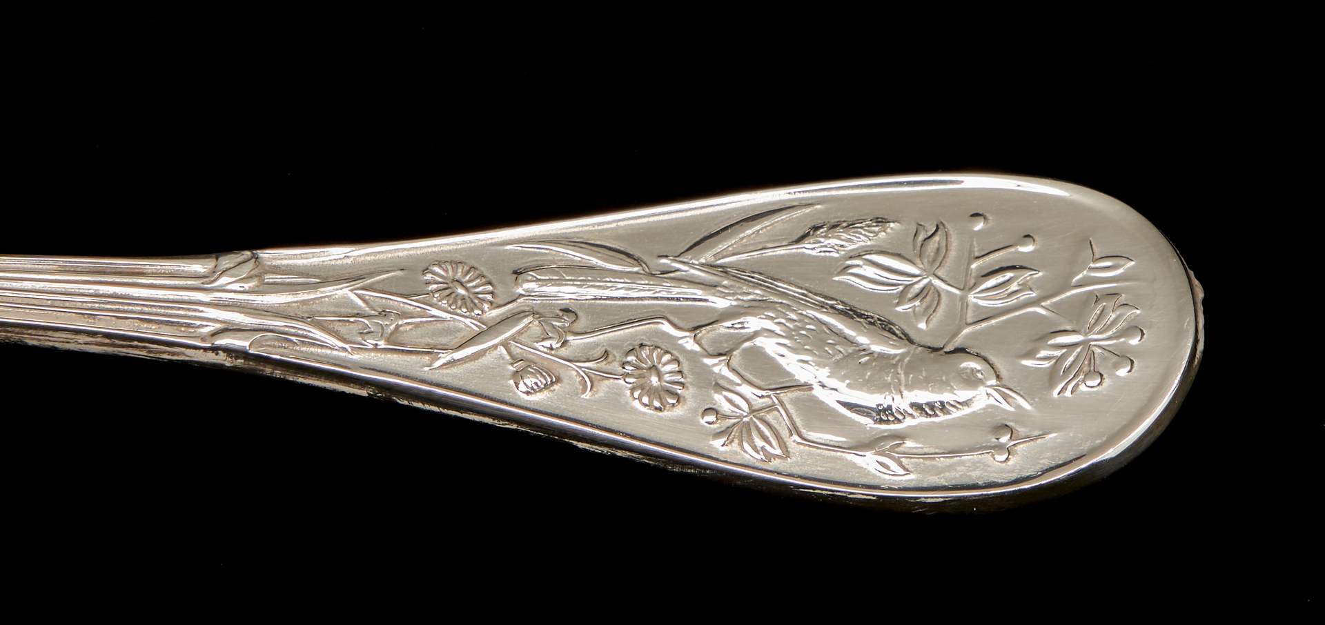 Lot 66: Tiffany & Co Audubon Sterling Silver Flatware, 94 pcs.