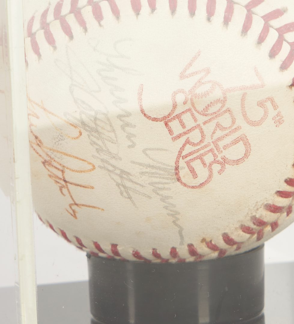 Lot 684: 1978 World Series Baseball Items, incl. NY Yankees Multi-Signed Ball