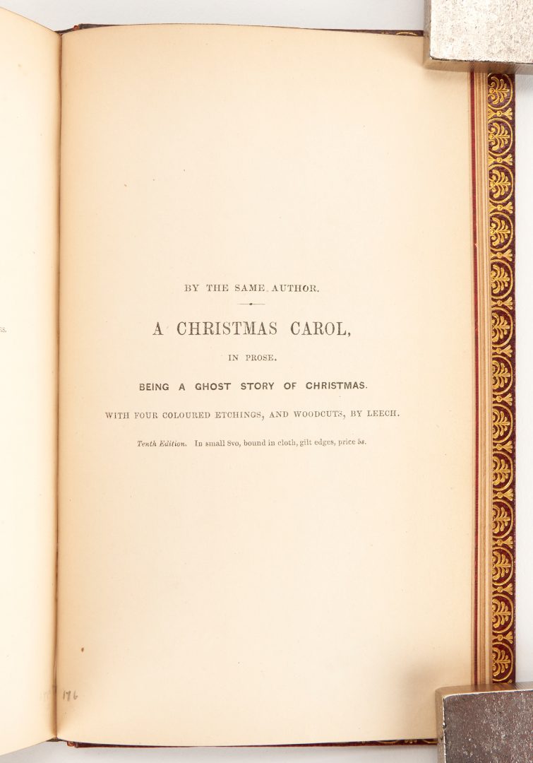 Lot 686: Charles Dickens, 5 Christmas Books, 1st Eds.