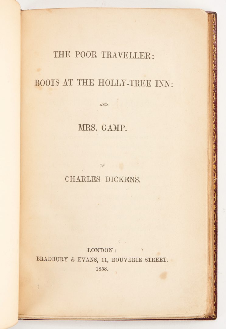 Lot 687: 10 Asst. Charles Dickens Books, incl. 1st Editions, Cruikshank