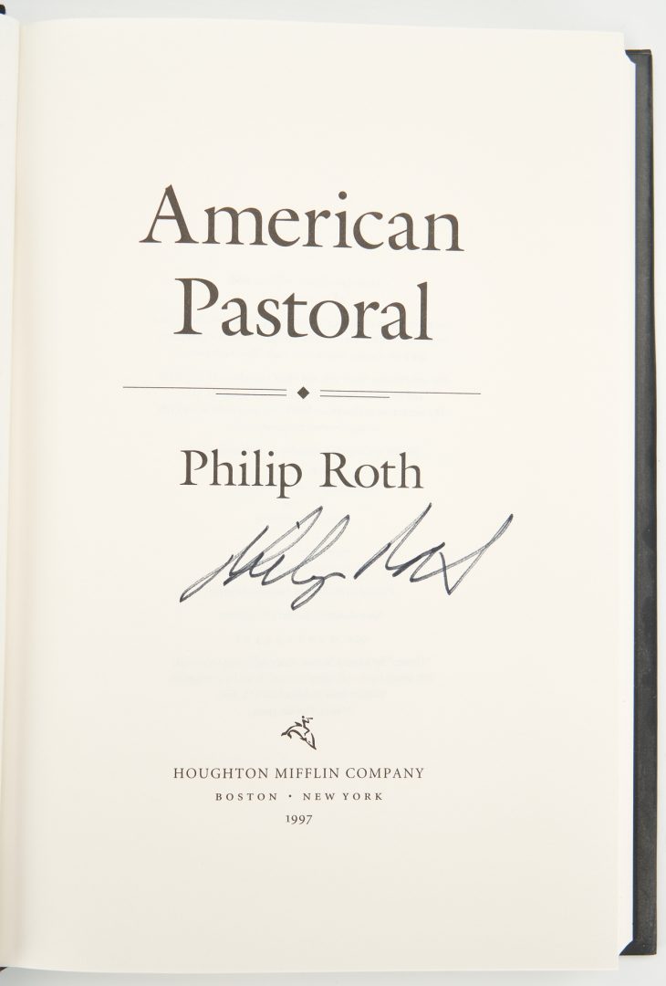 Lot 690: 7 Phillip Roth Hardcover Books, incl. Author Signed, 1st Eds.
