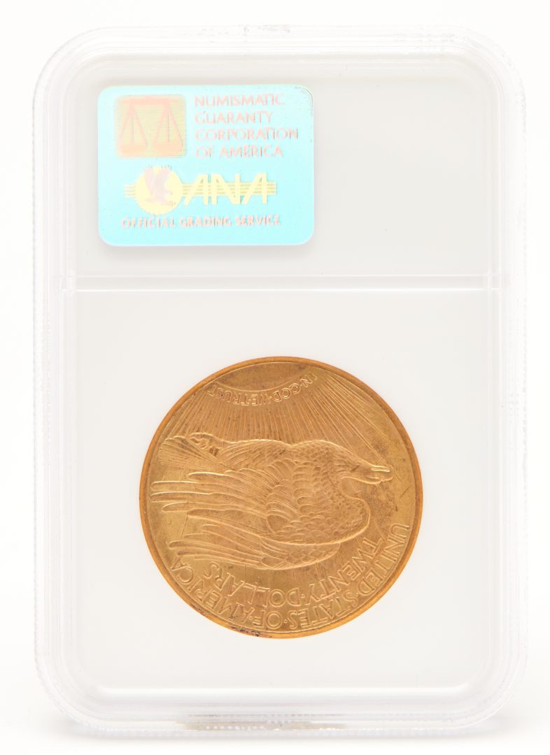 Lot 706: 1924 $20 Saint-Gaudens Double Gold Eagle Coin, MS 64