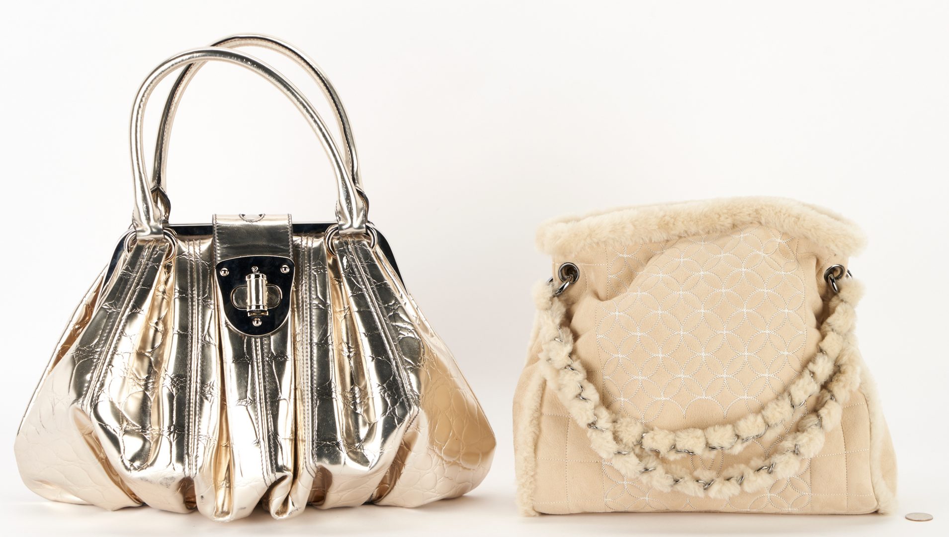 Lot 722: 2 Designer Handbags, incl. Chanel & Alexander McQueen Elvie bag