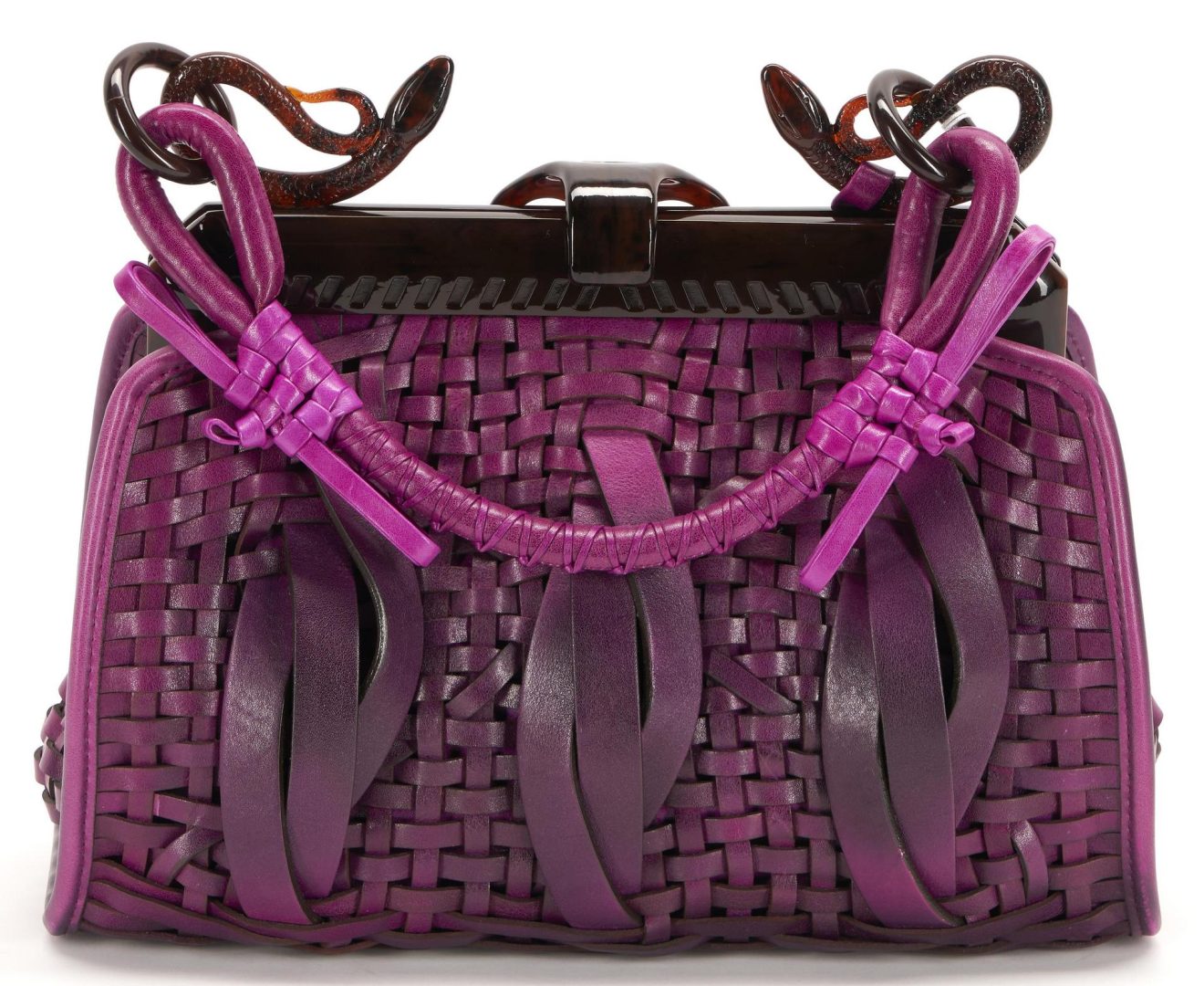 Lot 726: NWT Christian Dior Ltd. Ed. Purple Leather Samourai Bag