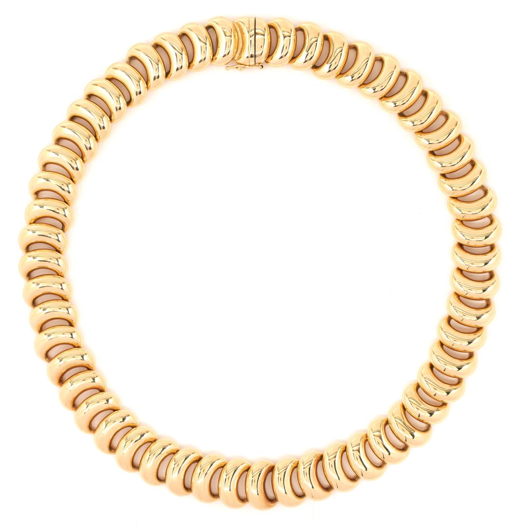 Lot 731: 14K Italian Necklace plus Earrings