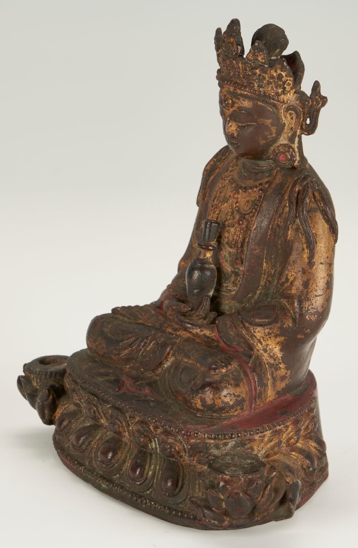 Lot 7: Early Chinese Gilt Bronze Buddha