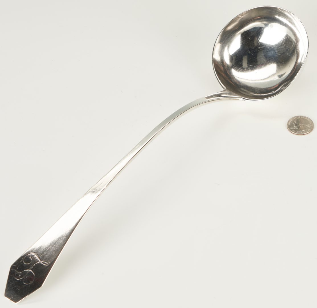 Lot 82: Asa Blanchard KY Coffin End Coin Silver Ladle