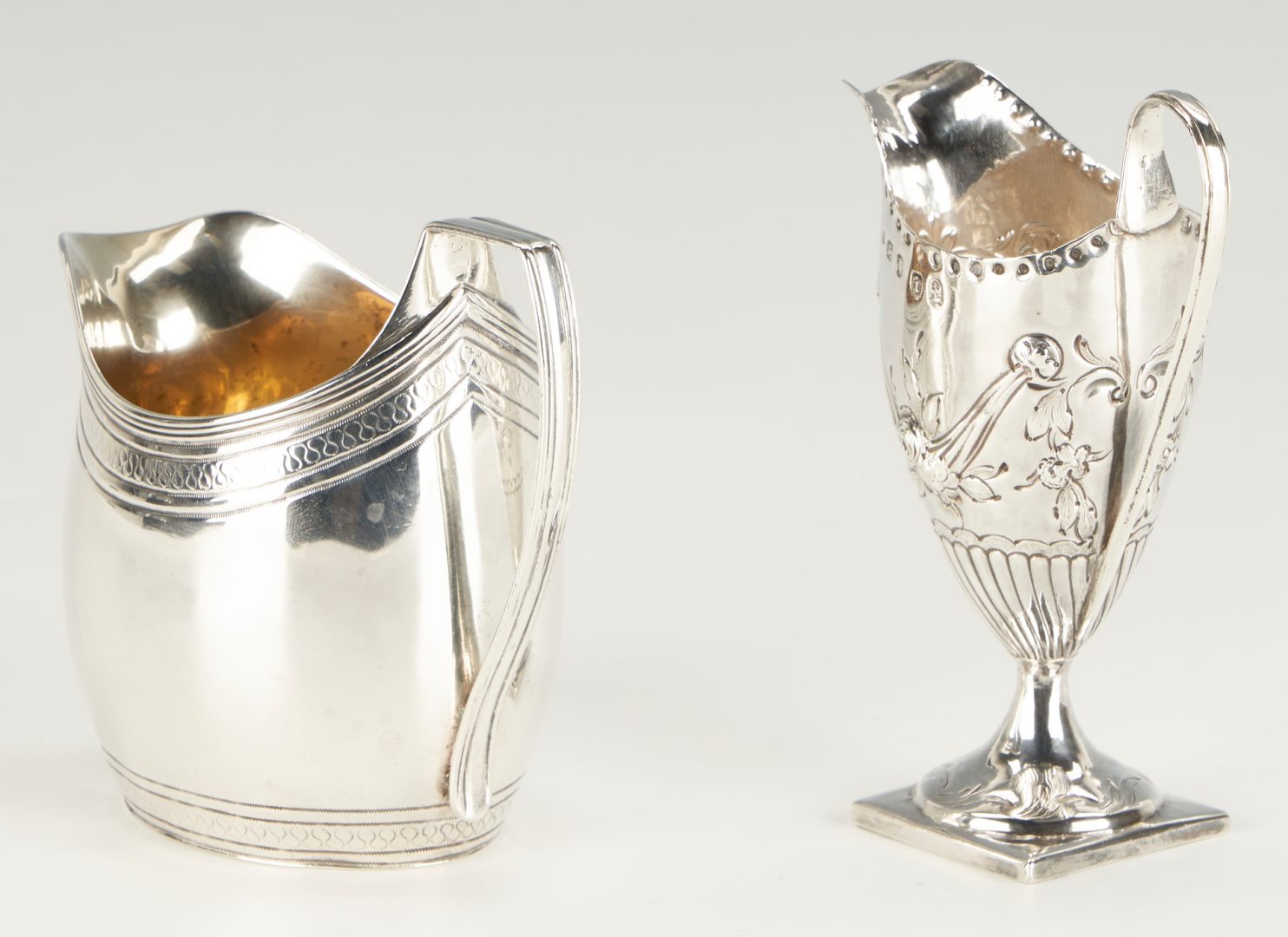 Lot 830: 4 English Sterling Silver Items, incl. George III
