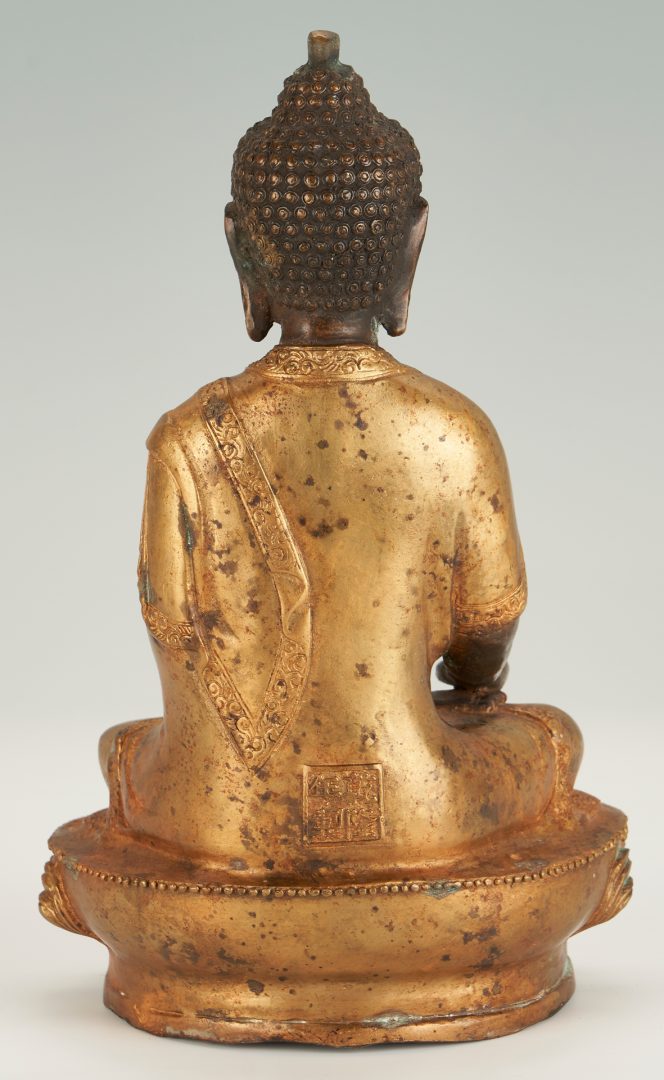 Lot 8: Chinese Gilt Bronze Buddha Figure