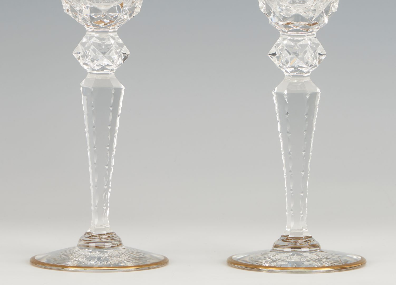 Lot 960: 14 St. Louis Excellence Crystal Burgundy Wine Glass