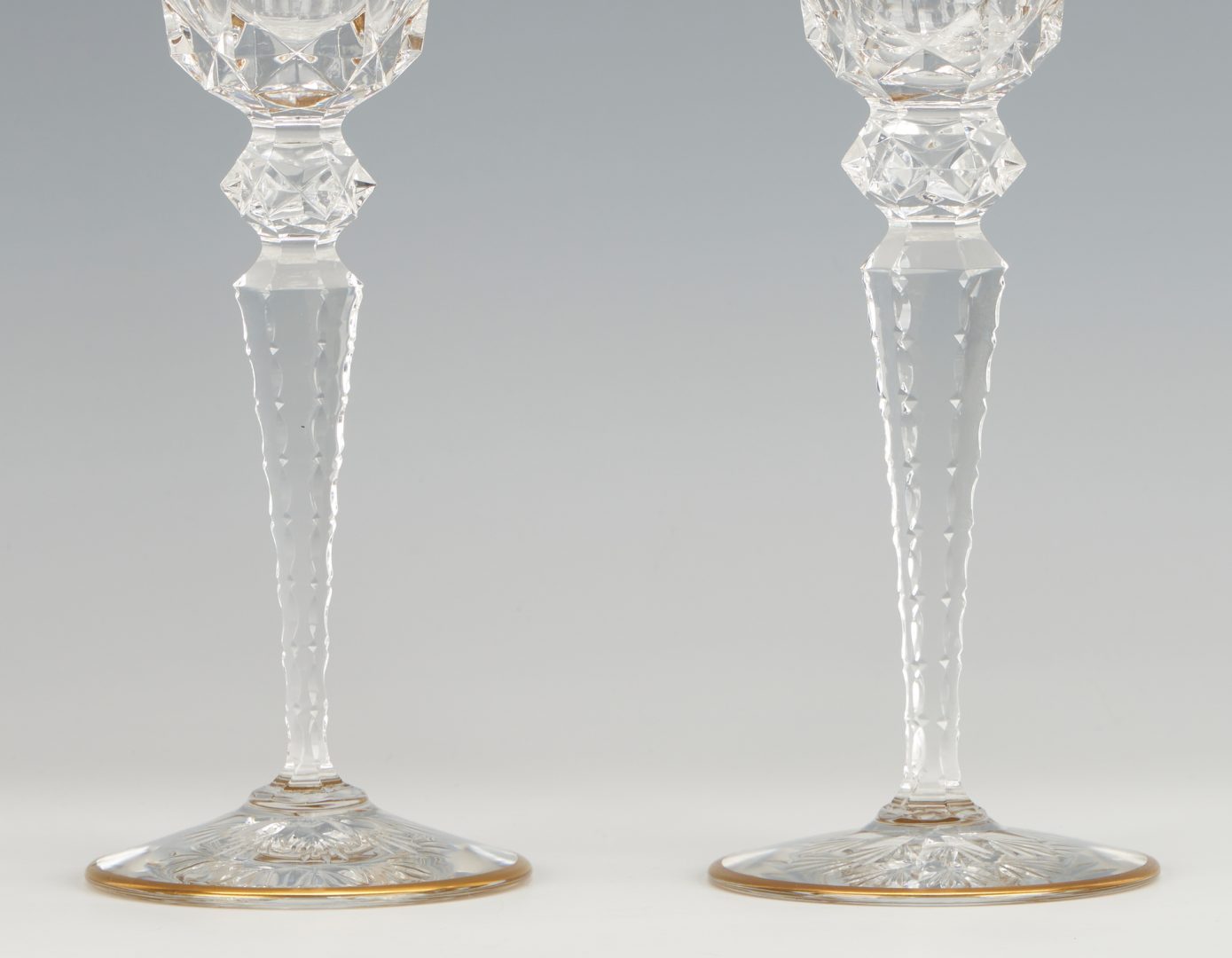 Lot 962: 12 St. Louis Excellence Crystal Water Goblets
