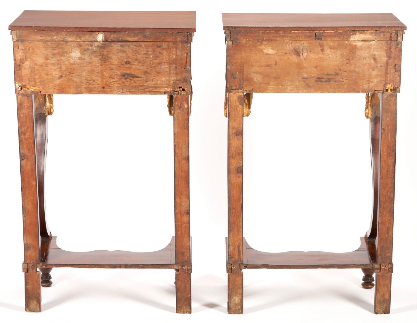 Lot 995: Pair Continental Classical Pier Tables