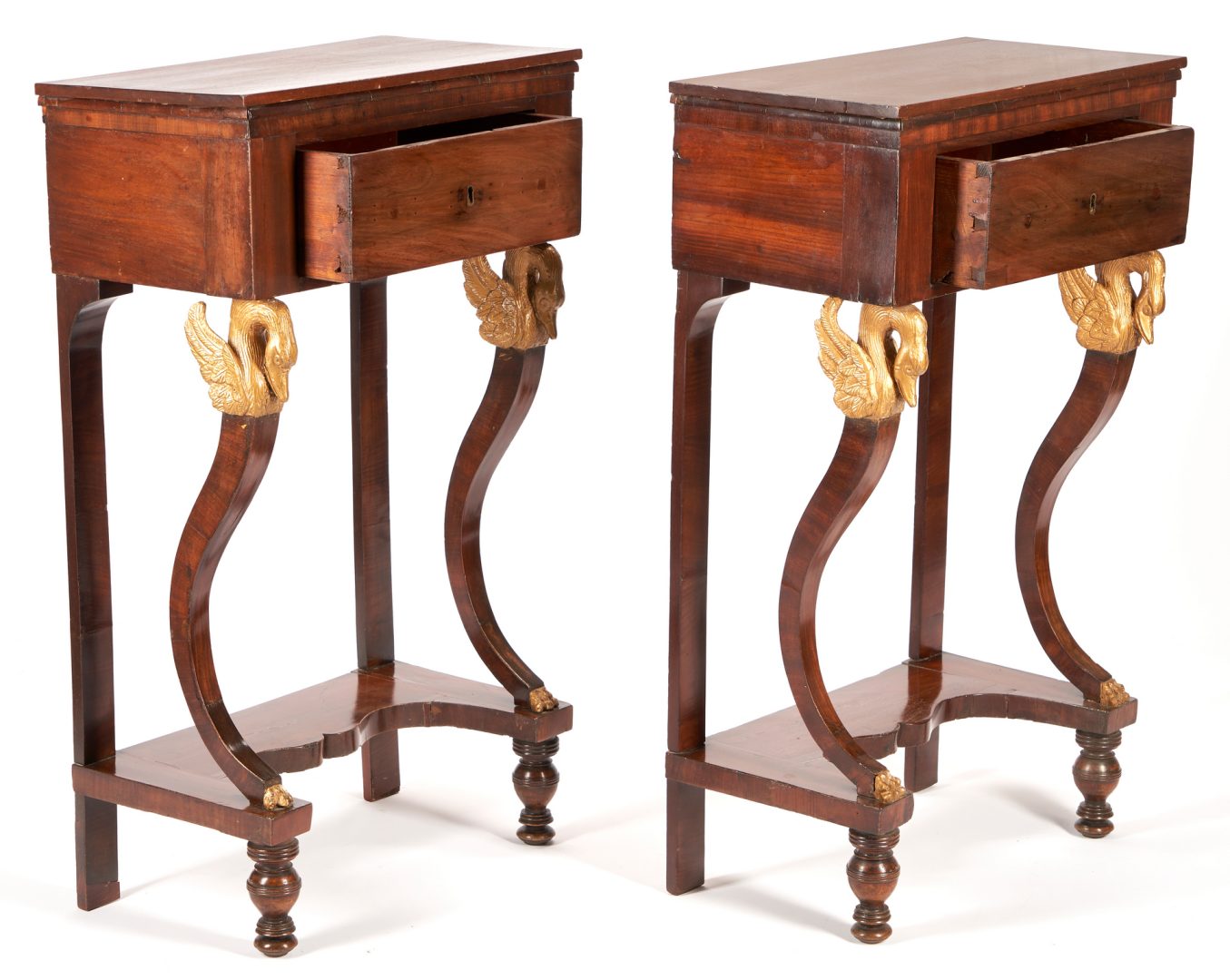 Lot 995: Pair Continental Classical Pier Tables
