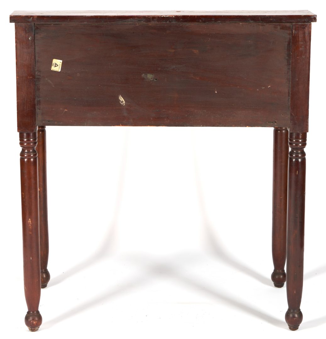 Lot 123: Exhibited Middle TN Sheraton Cherry Desk, Signed