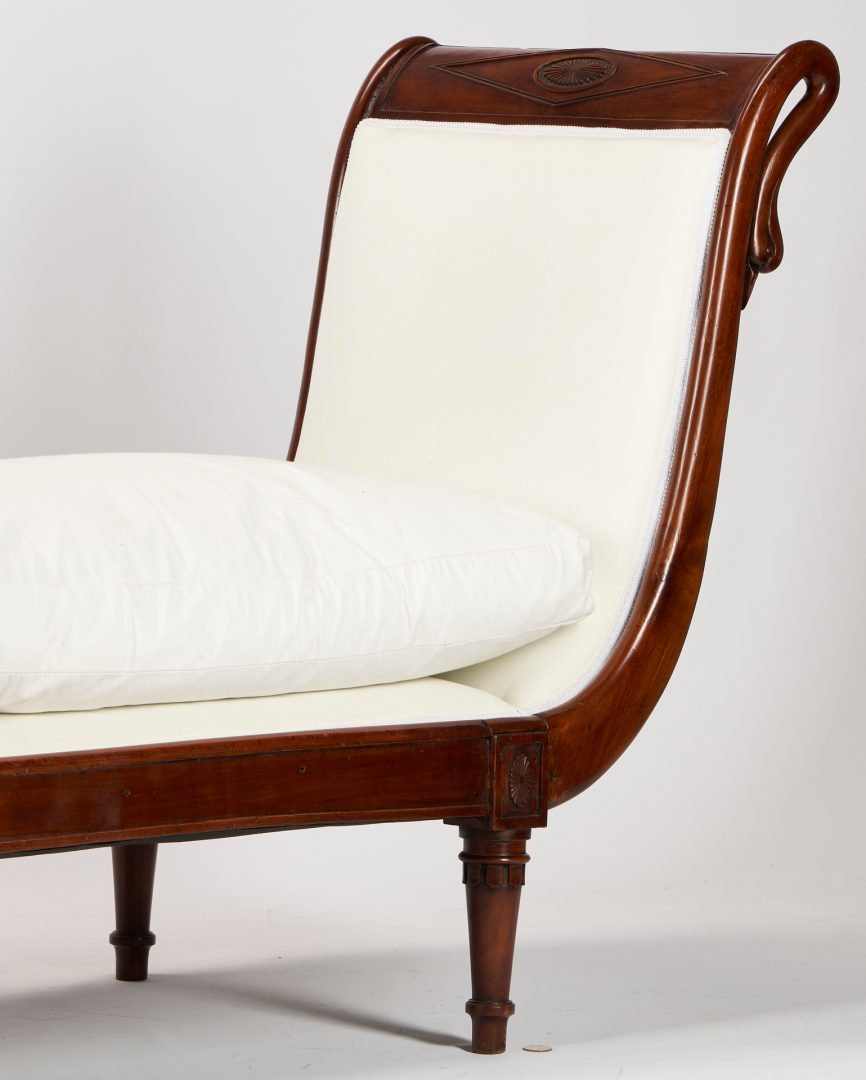 Lot 147: French Directoire Swan Recamier or Daybed