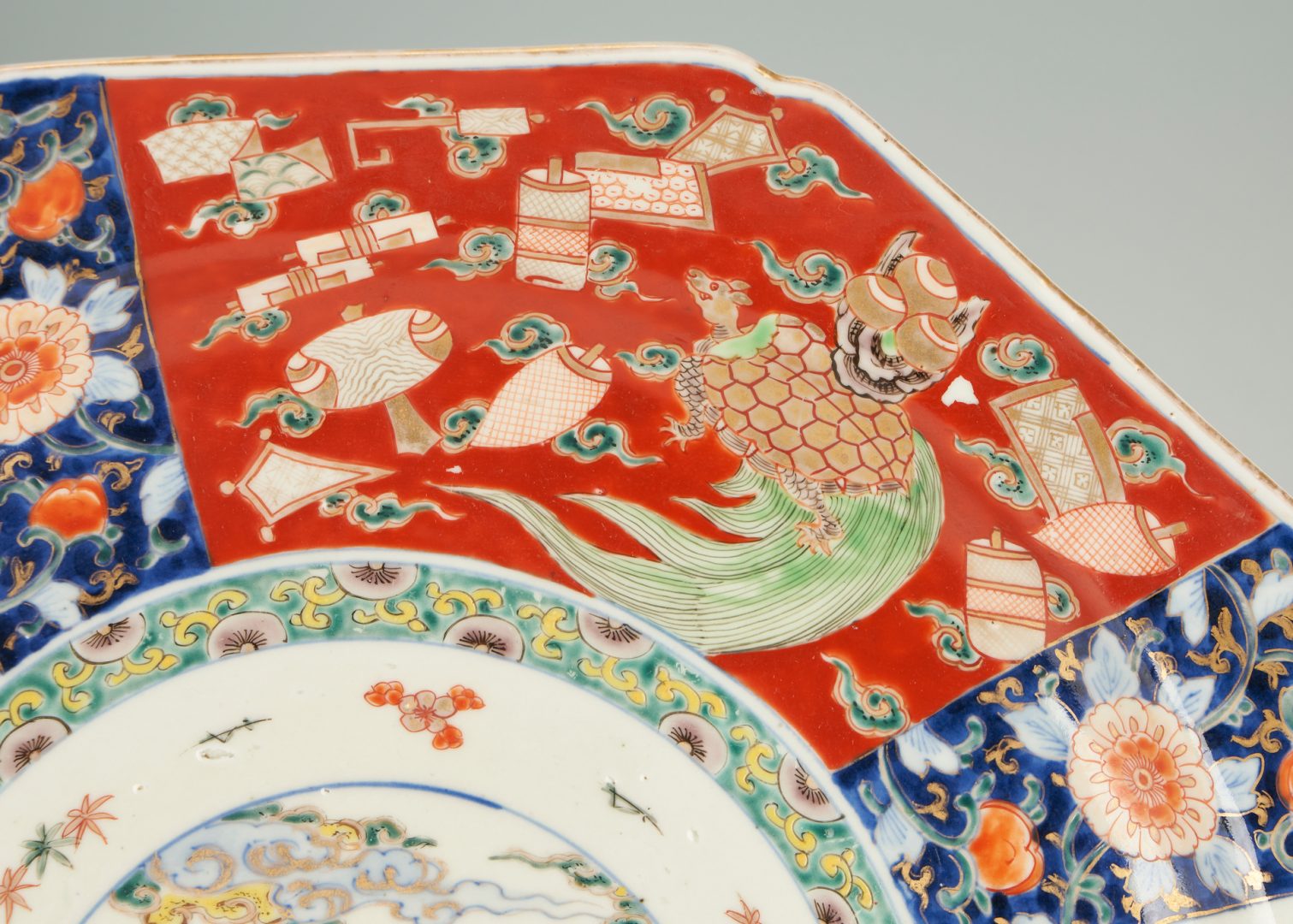 Lot 14: 3 Large Japanese Imari Chargers, Edo & Meiji Period