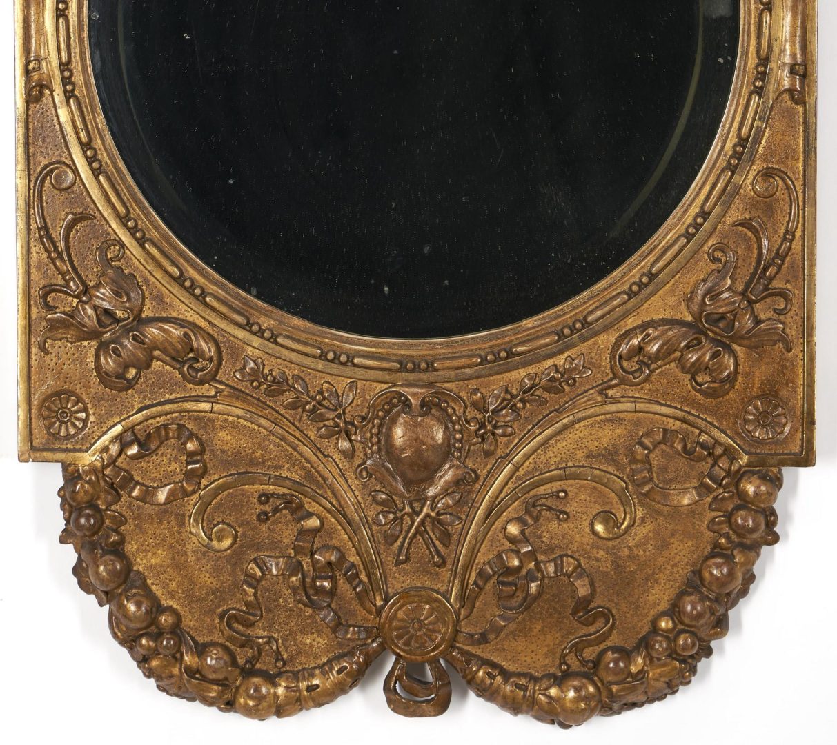 Lot 163: Near Pair French Carved Giltwood Mirrors, after Jacob Desmalter