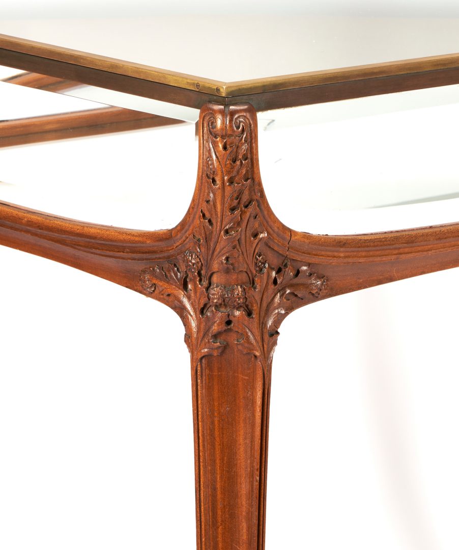 Lot 173: Art Nouveau Table Vitrine or Bijouterie Cabinet