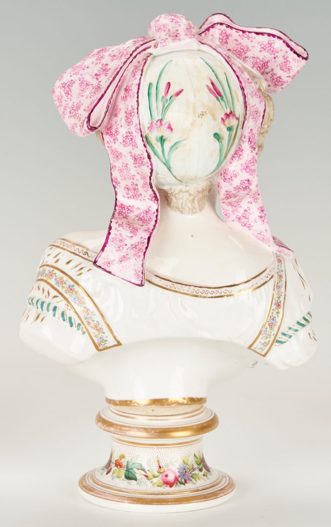 Lot 181: 2 Continental Porcelain Female Busts, poss Nymphenburg