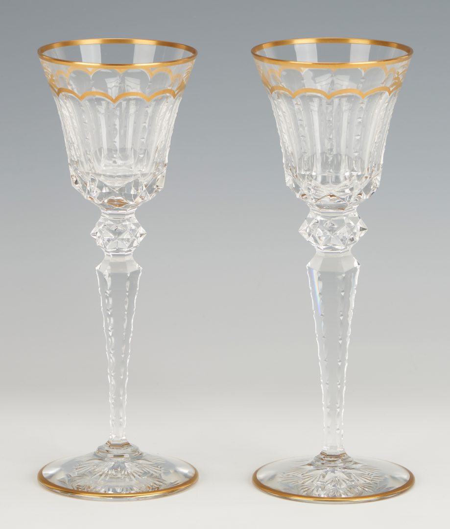 Lot 204: 12 St. Louis Excellence Crystal Water Goblets