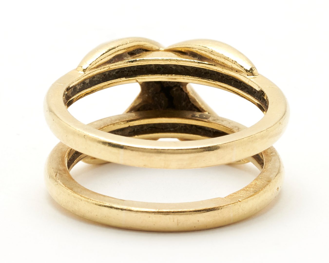 Lot 229: 18K Gold X Ring | Case Auctions