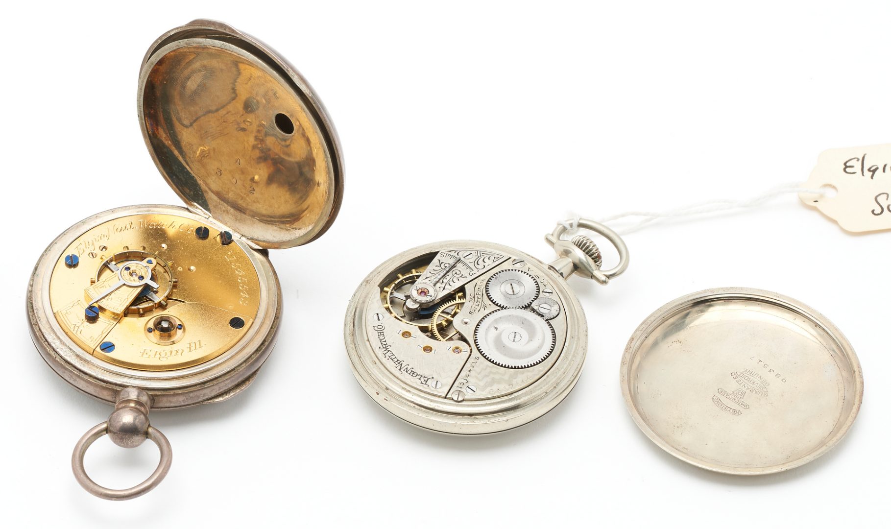 Lot 236: 7 Pocket Watches incl. Elgin, Keystone, Waltham