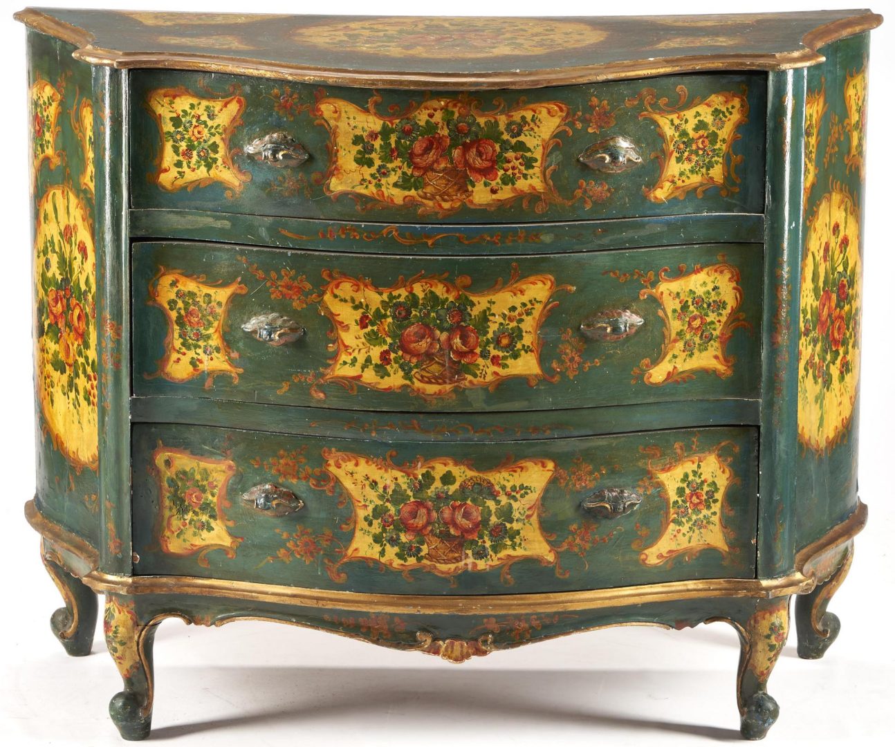 Lot 268: Venetian Rococo Style Painted Commode