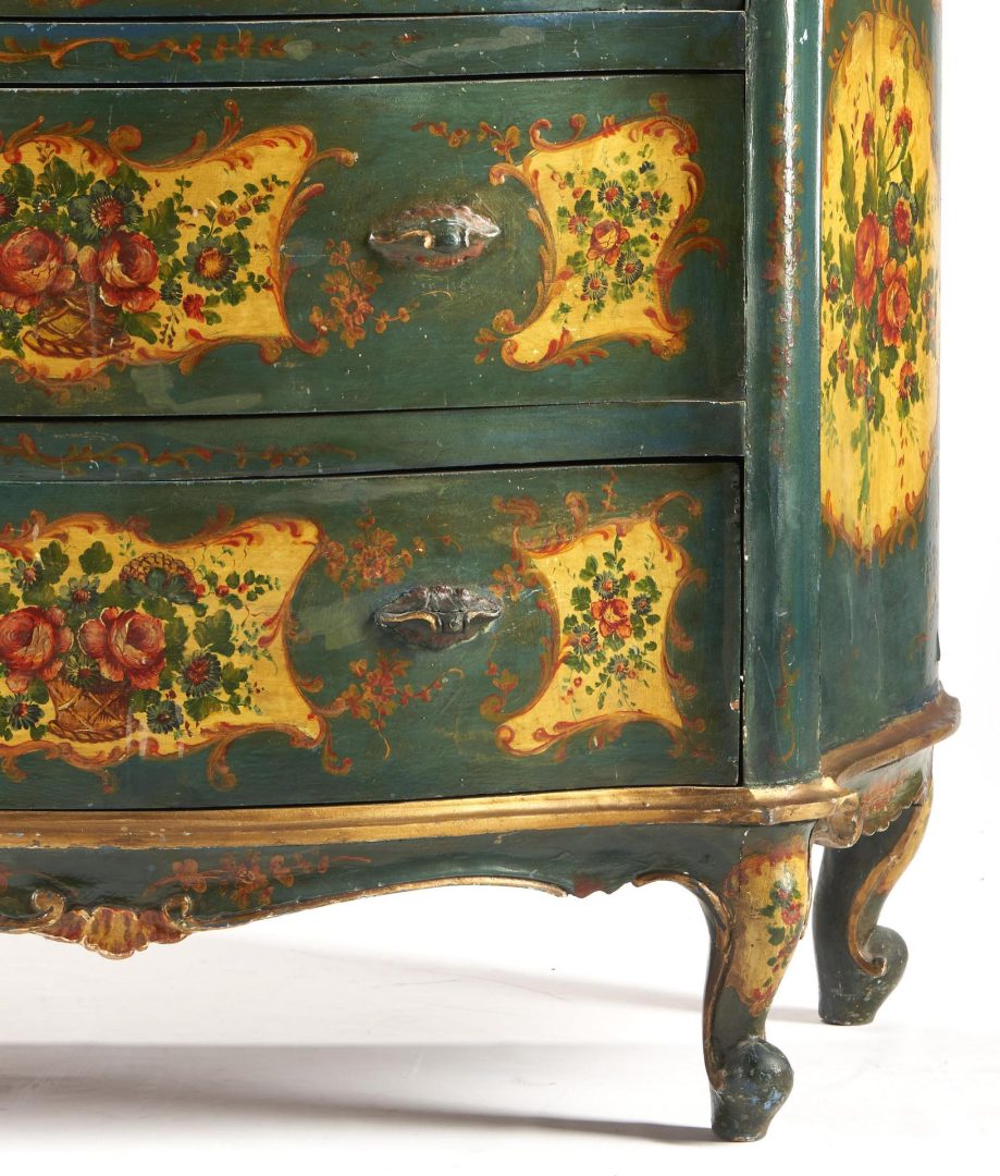 Lot 268: Venetian Rococo Style Painted Commode