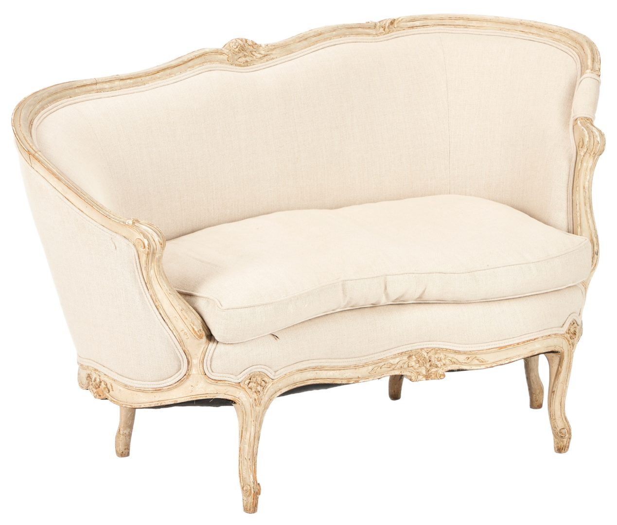 Lot 269: Louis XV Style Painted Veilleuse or Daybed