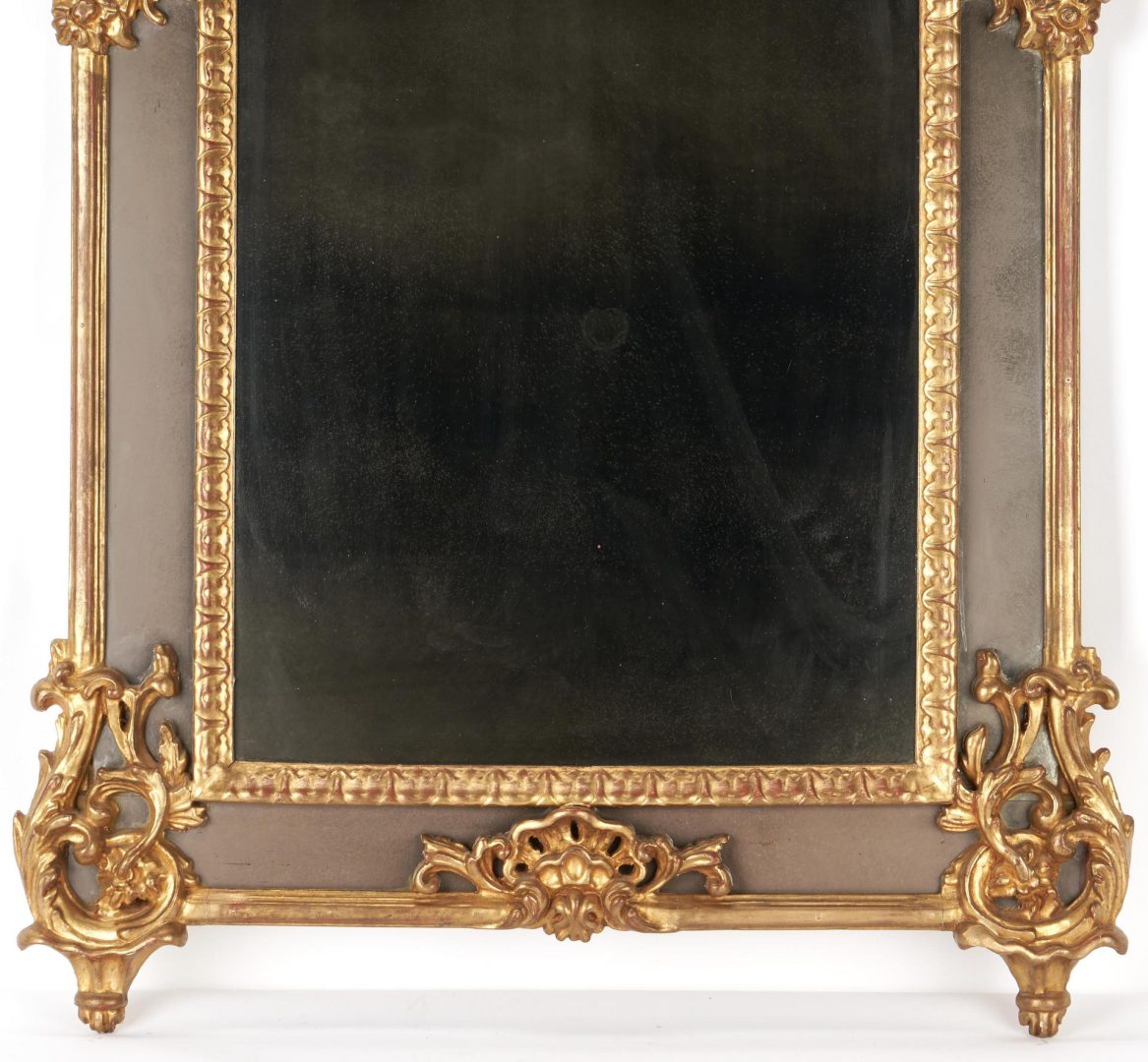 Lot 270: Baroque Transitional Style Giltwood Mirror