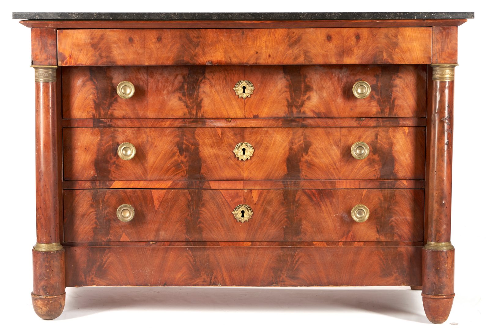 Lot 271: French Empire Style Marble Top Commode