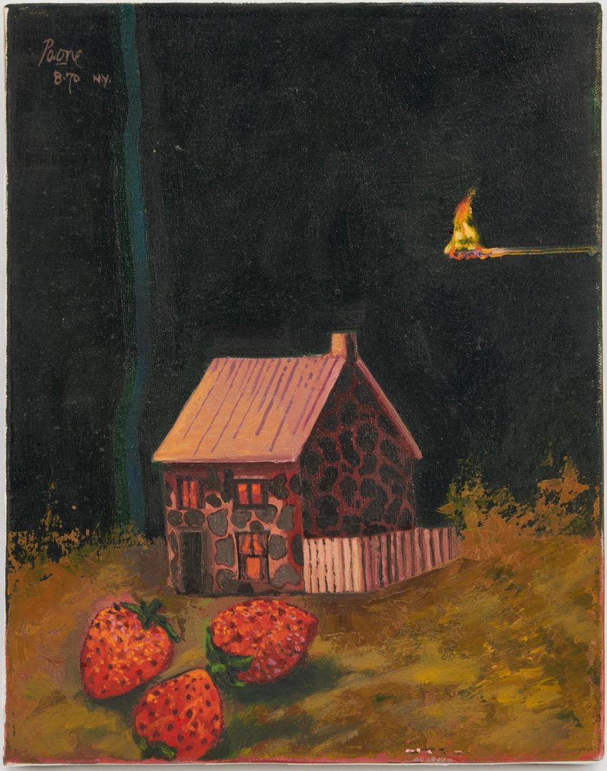 Lot 366: 2 Exhibited Peter Paone Paintings, Halloween & Strawberry Farm