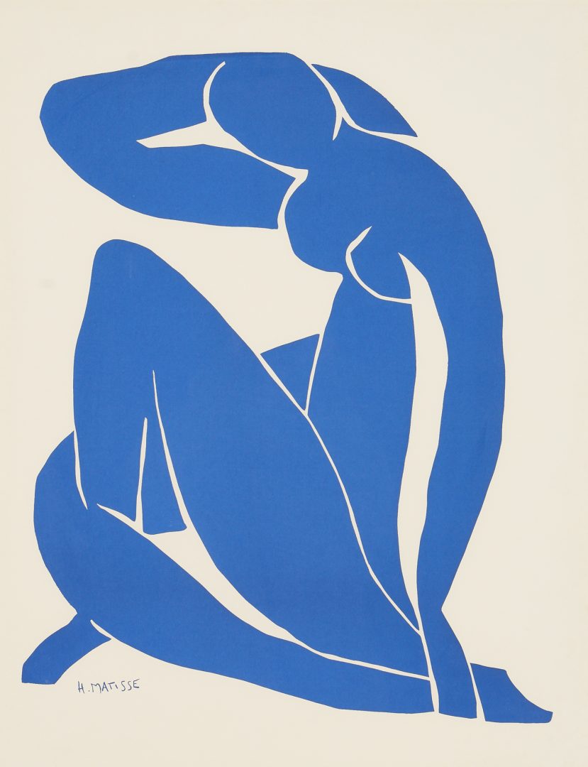 Lot 371: 3 Prints incl. After Henri Matisse Serigraph, Nu Bleu II