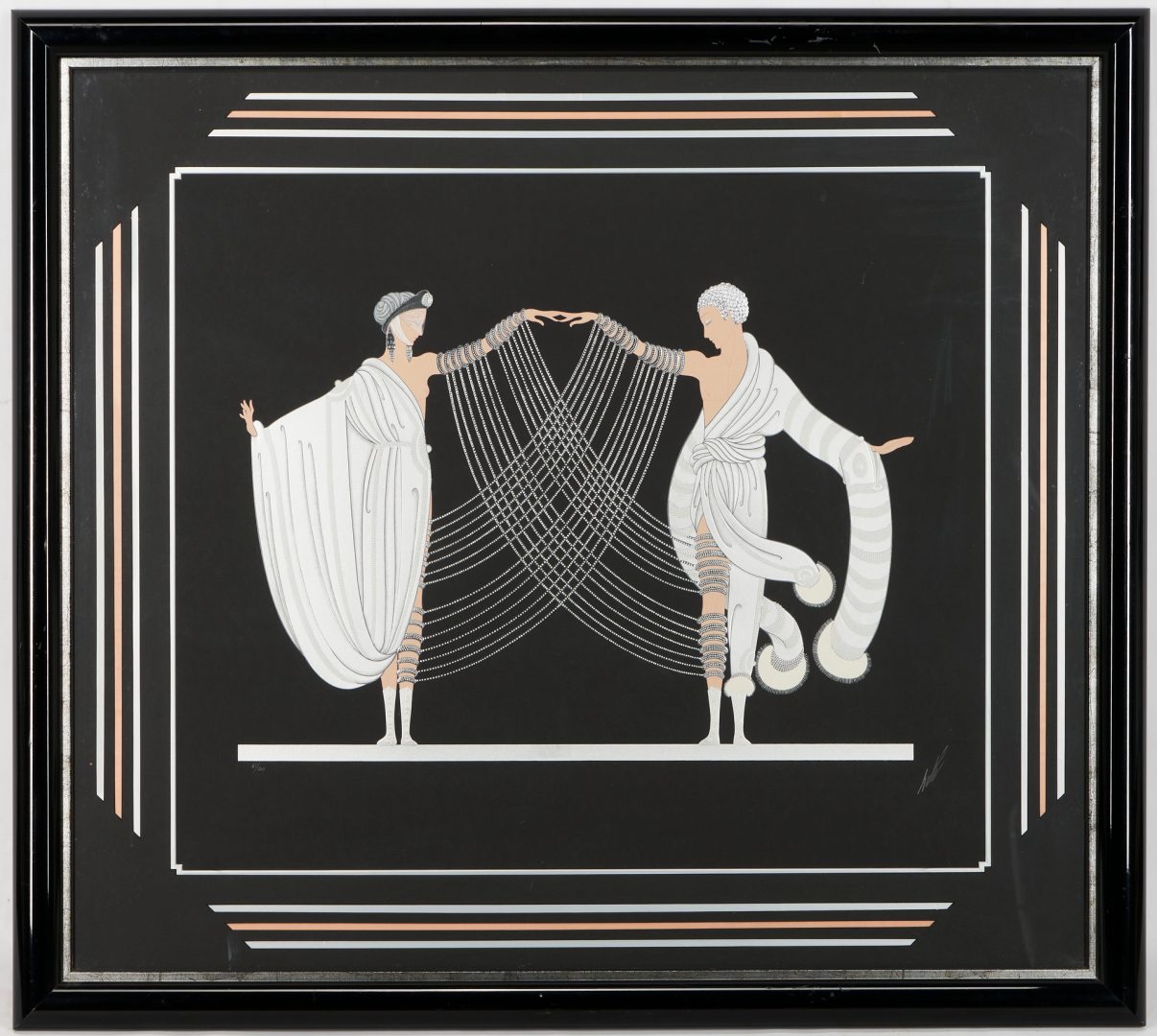 Lot 376: Erte Art Deco Serigraph, Marriage Dance
